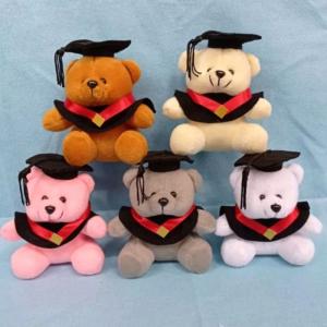 Pembuatan READY BONEKA WISUDA VELBOA MINI -/+ 14 CM  (VERSI 3) - Cream