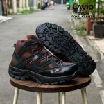 Sepatu Safety Pria Anti Slip Anti Licin Lavio Gibson Best Quality - coklat, 40
