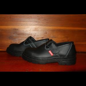 sepatu safety perempuan/cewek,ujung besi - Hitam, 36