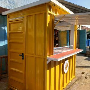 booth semi container 200x150x200 gerobak usaha booth - 100x100x200