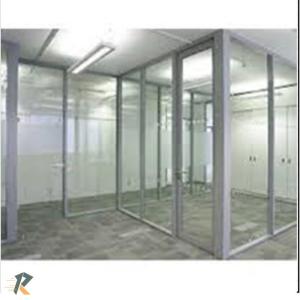 Sekat Partisi Gypsum Untuk Ruangan Kantor + Kusen Alumunium + Kaca
