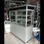 GEROBAK BAKSO MIE AYAM ALUMINIUM