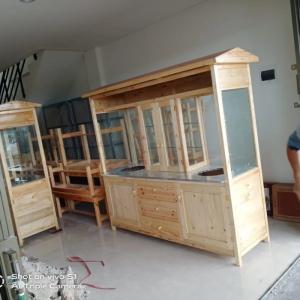gerobak soto Betawi ful kayu jati Belanda
