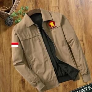 Konveksi jaket partai gerindra terbaru untuk pria dan wanita - krem tua, S