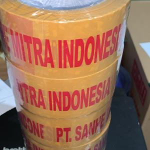 Lakban Custom Print Dasar Coklat