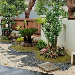 jasa pemasangan taman kering / taman rumput