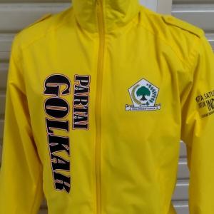 Konveksi jaket partai Golkar bahan taslan - M