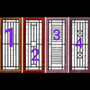 Tralis jendela minimalis/ Teralis Besi Minimalis - motif minimalis, 40×120 CM