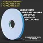 Wallpanel Dinding Wallpaper 3D Timbul Bahan PVC Tebal Anti Air dan Api - Double Tape