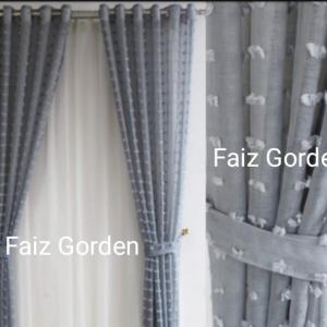gorden jendela vitrase ruby model semokring gorden minimalis - Abu-abu, L.100cmxT.100cm