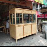 gerobak soto full kayu jati belanda +ful kaca