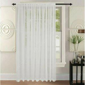 Gorden Vitrase Serut Polos Minimalis Lebar - Tinggi 240 cm, Lebar 150 cm