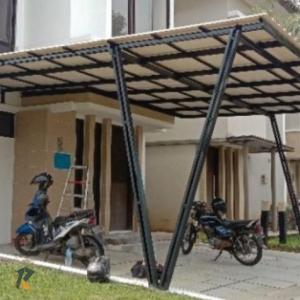 kanopi alderon double layer berikut cat