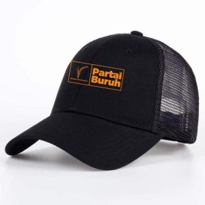 Konveksi topi jaring Partai buruh partai serikat buruh - Hitam