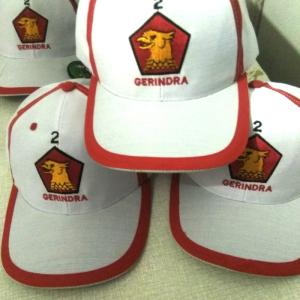 Konveksi Topi partai gerindra 01