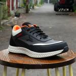 Sepatu Safety Shoes Sneakers Keren Ujung Besi Lavio Hugo Nyaman Best - Hitam, 39