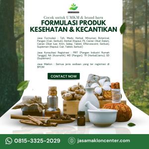 CEPAT! CALL 0815-3325-2029, Jasa Maklon Suplemen Kesehatan Jakarta Timur, Famsindo