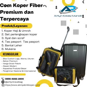 TERPERCAYA! WA: 0856-9282-2800, Jual Koper Umroh Custom Logo Travel Prabumulih, AKM