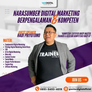 INSPIRATIF! HUB : 0851-9493-4019,  Pemateri Workshop Digital Marketing Online Tanggamus