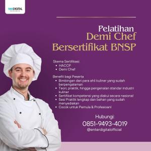 TERPERCAYA! HUB: 0851-9493-4019, Sertifikasi Kompetensi Chef Ambon