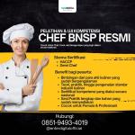 NAIK KELAS! WA: 0851-9493-4019, Sertifikasi BNSP Demi Chef Mataram