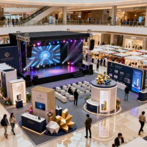 vendor dekorasi booth Pakuhaji