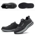 Sepatu Safety Ringan Sepatu Kerja Ujung Baja Tahan Tusukan - Hitam, 43