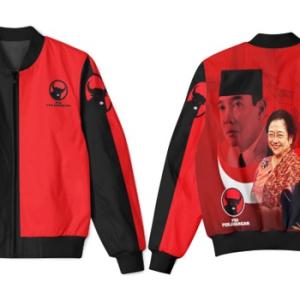Konveksi jaket bomber partai Pdip pdi perjuangan premium - Pdip1, S
